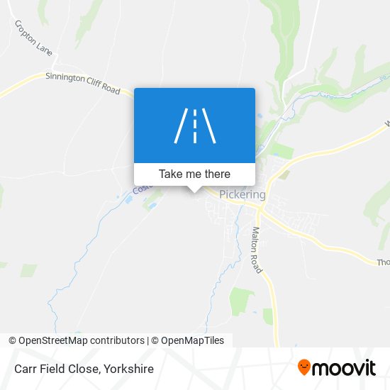 Carr Field Close map
