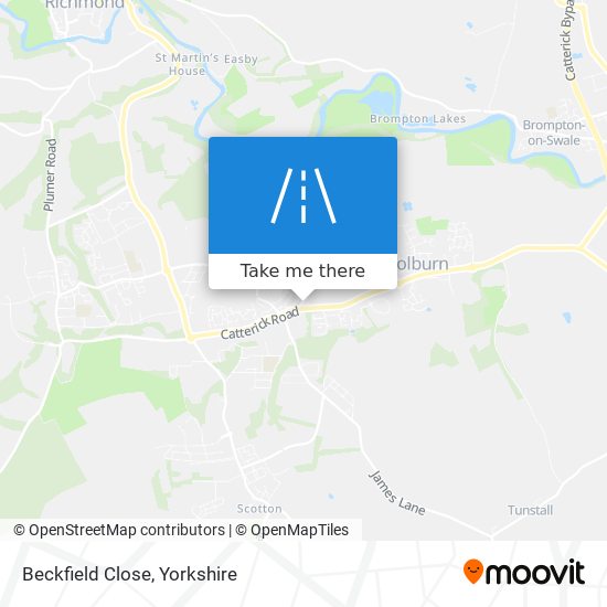 Beckfield Close map