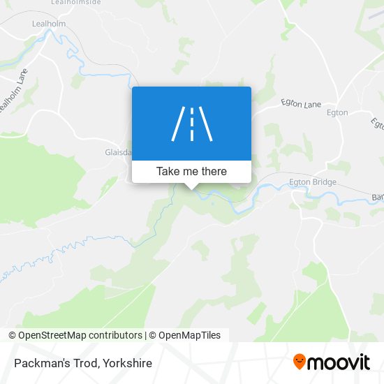 Packman's Trod map