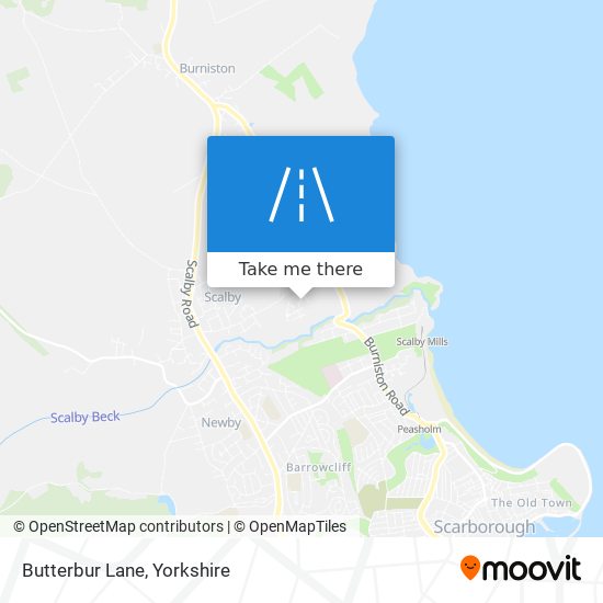 Butterbur Lane map