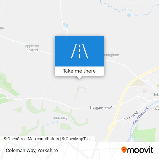 Coleman Way map