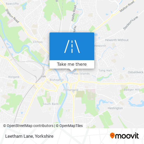 Leetham Lane map