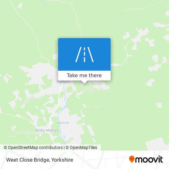 Weet Close Bridge map
