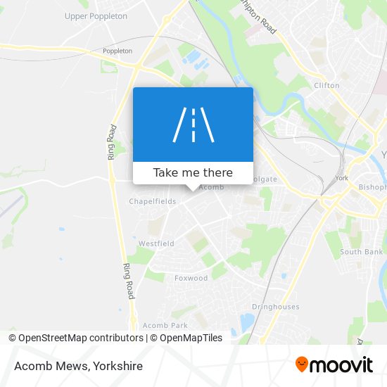 Acomb Mews map