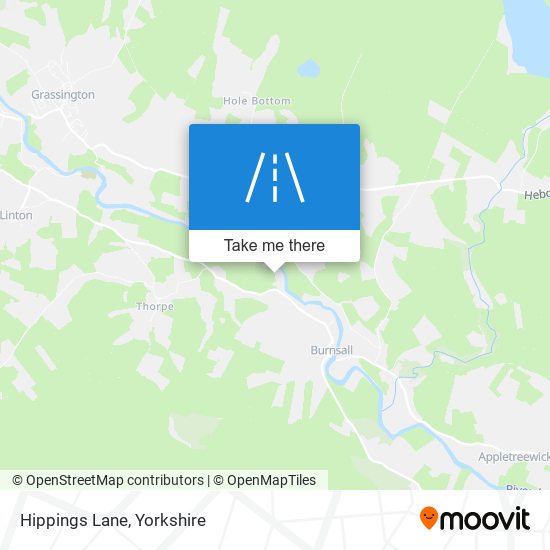 Hippings Lane map