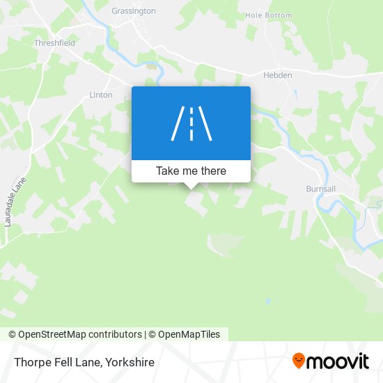 Thorpe Fell Lane map