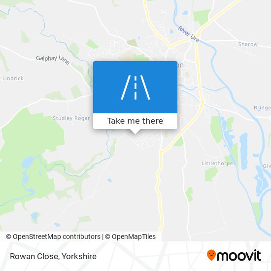 Rowan Close map