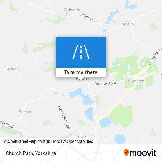 Church Path map
