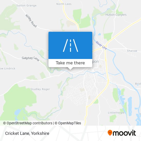 Cricket Lane map
