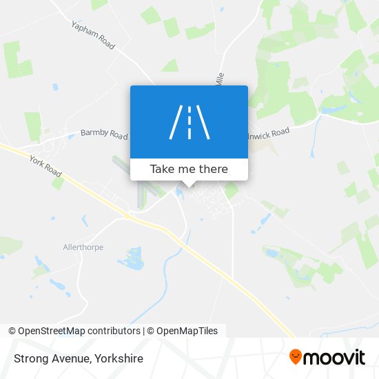 Strong Avenue map