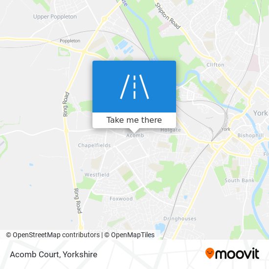 Acomb Court map