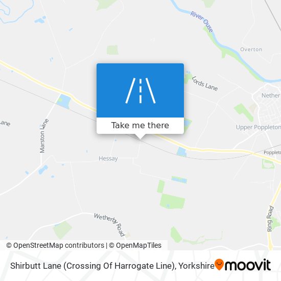 Shirbutt Lane (Crossing Of Harrogate Line) map
