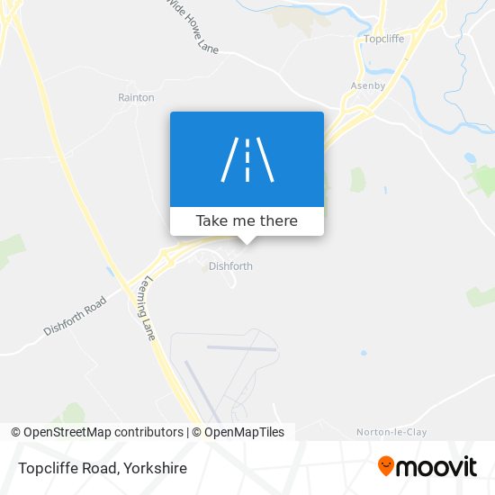 Topcliffe Road map