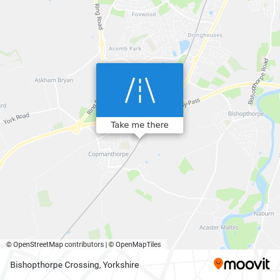 Bishopthorpe Crossing map