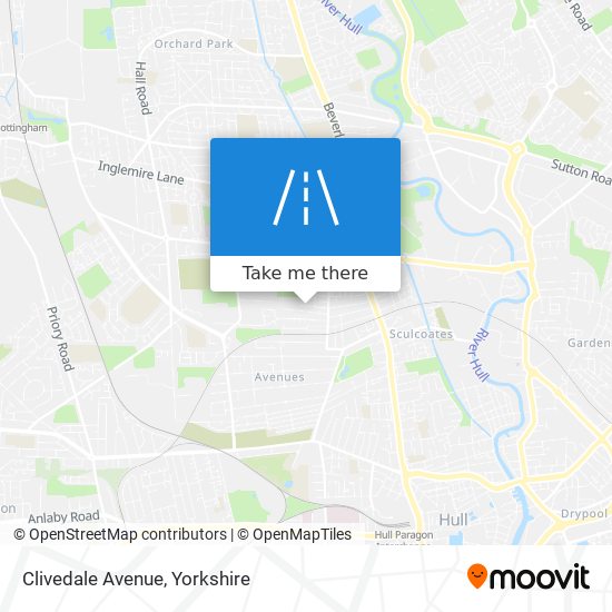 Clivedale Avenue map