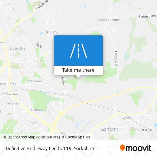 Definitive Bridleway Leeds 119 map