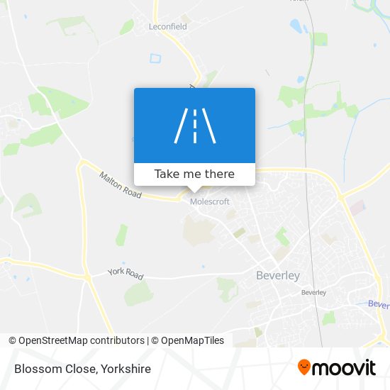 Blossom Close map