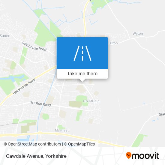 Cawdale Avenue map