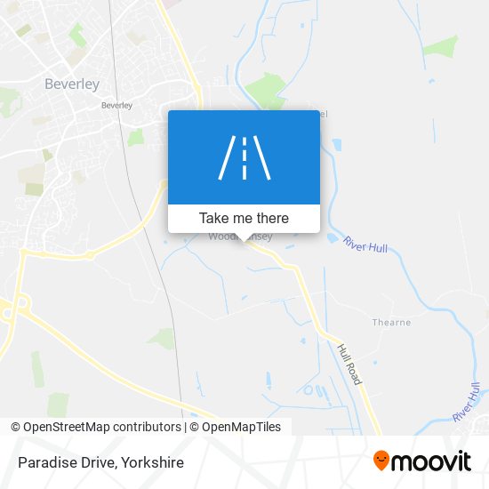 Paradise Drive map