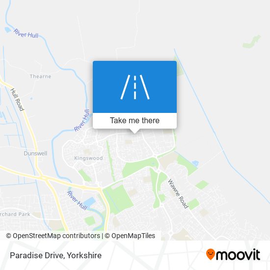 Paradise Drive map