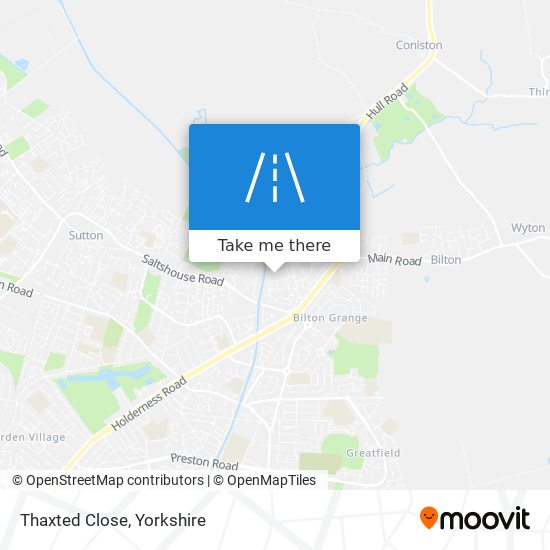 Thaxted Close map