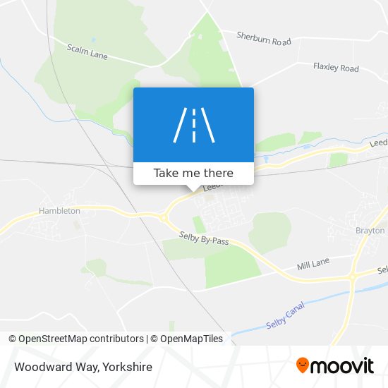 Woodward Way map