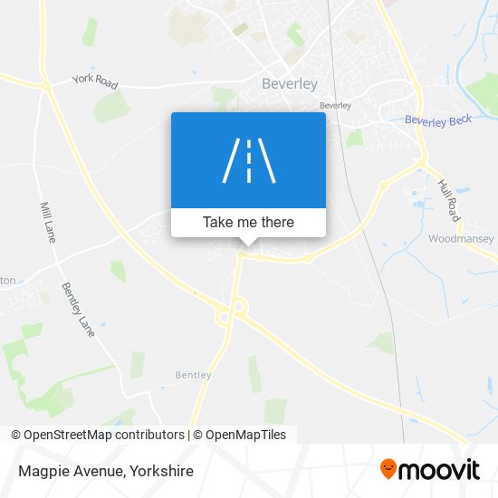 Magpie Avenue map