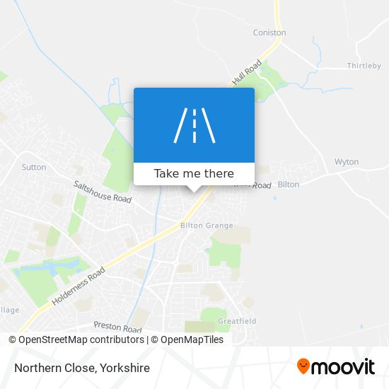 Northern Close map