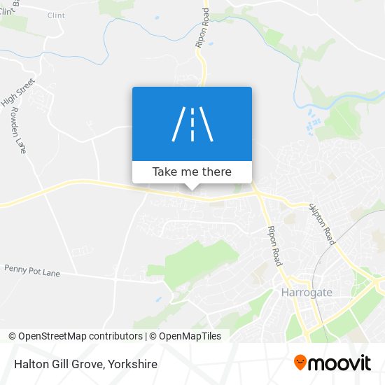 Halton Gill Grove map