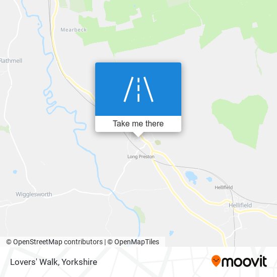 Lovers' Walk map