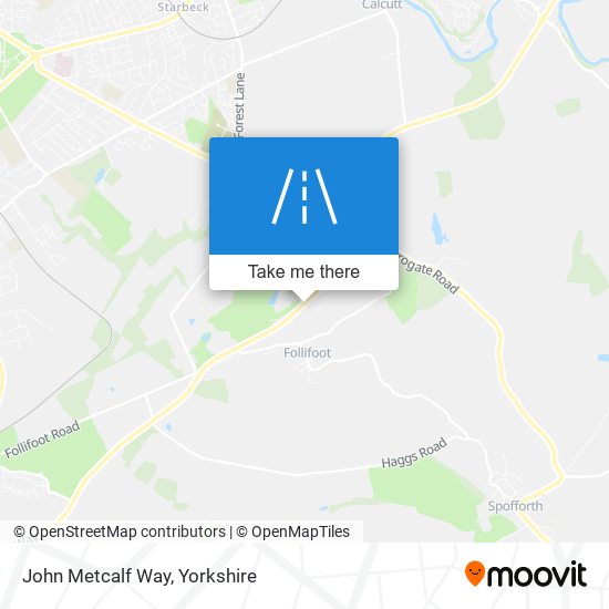 John Metcalf Way map