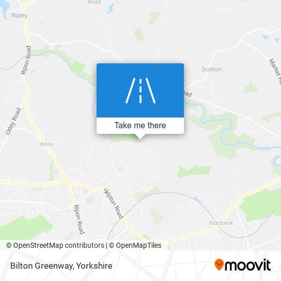 Bilton Greenway map