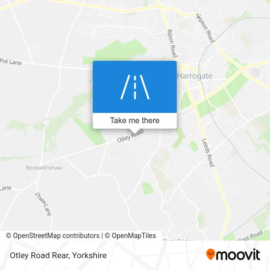 Otley Road Rear map