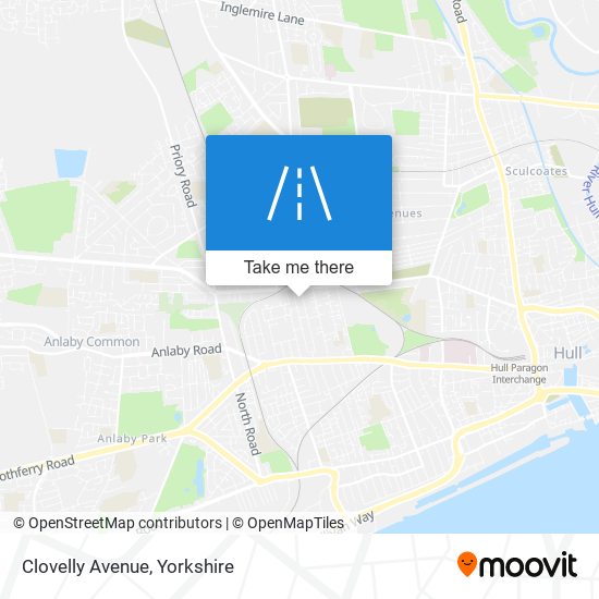 Clovelly Avenue map