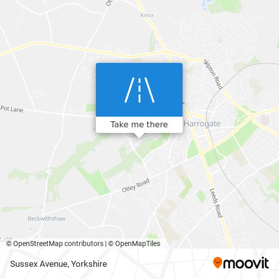 Sussex Avenue map