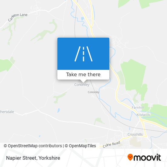 Napier Street map