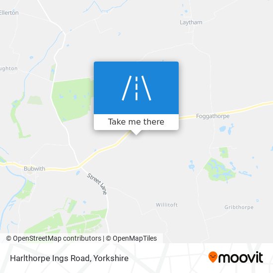 Harlthorpe Ings Road map