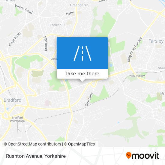 Rushton Avenue map