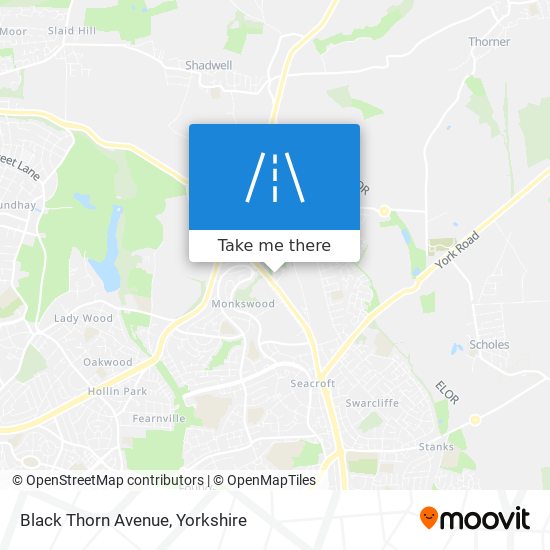 Black Thorn Avenue map