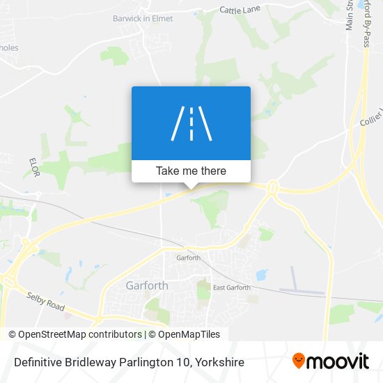 Definitive Bridleway Parlington 10 map