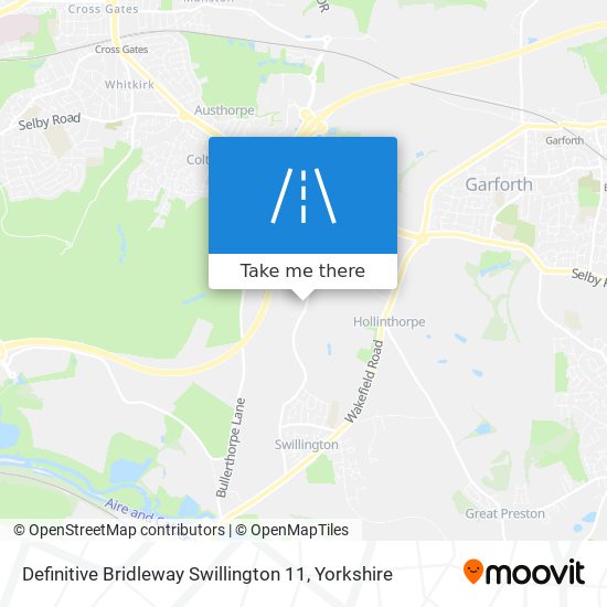 Definitive Bridleway Swillington 11 map