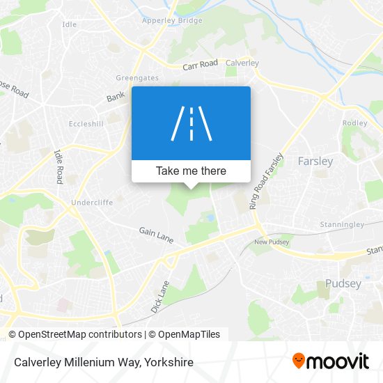 Calverley Millenium Way map