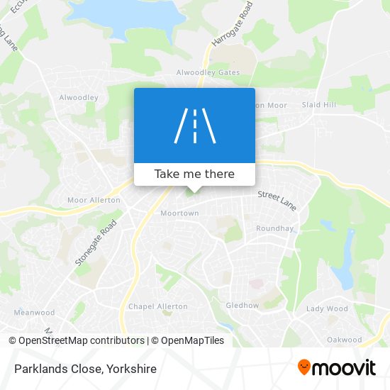 Parklands Close map