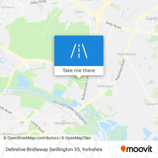 Definitive Bridleway Swillington 35 map