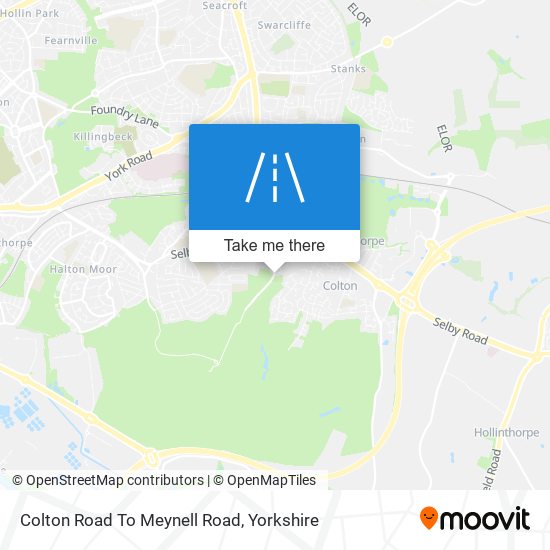 Colton Road To Meynell Road map