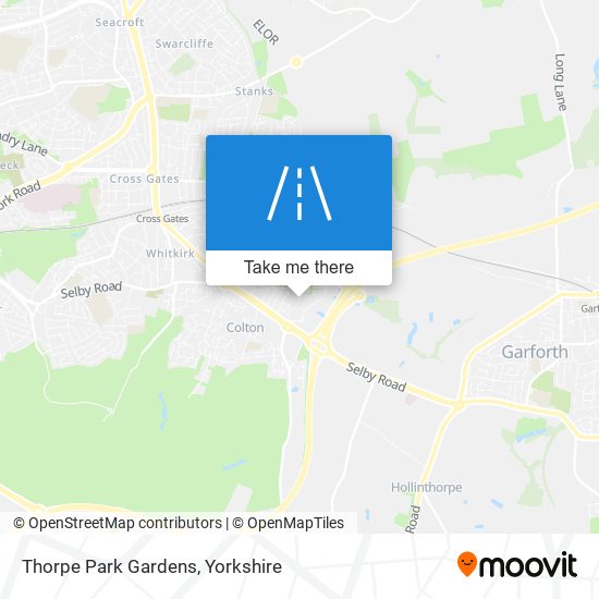 Thorpe Park Gardens map