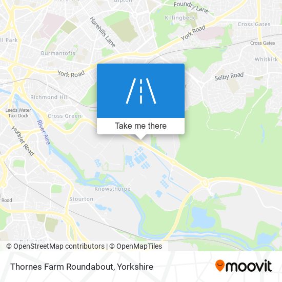 Thornes Farm Roundabout map