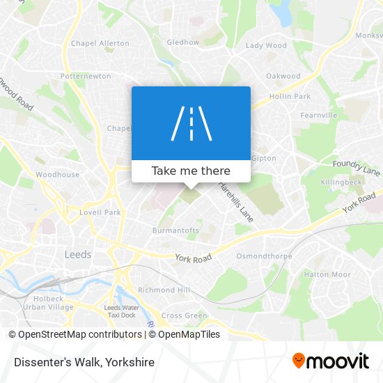 Dissenter's Walk map