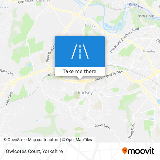 Owlcotes Court map