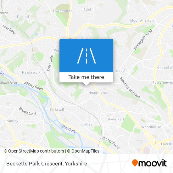 Becketts Park Crescent map